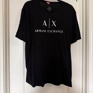 Armani Exchange Black Short Sleeve Tee